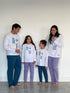 Girls summer Eid pajama set White t-shirt + Light Mauve Pants